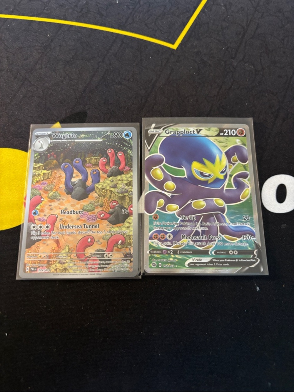 Pokemon  Trading Cards - Purple, Yellow, Red